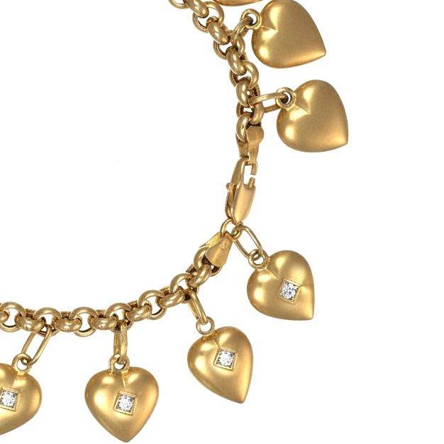 Armband - 18 karaat Geel goud - 0.20ct. tw. Diamant, Bijoux, Sacs & Beauté, Bracelets