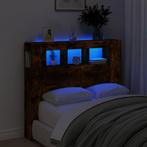 vidaXL Tête de lit à LED chêne fumé 120x18,5x103,5cm, Neuf, Verzenden