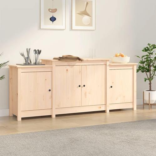 vidaXL Dressoir 164x37x68 cm massief grenenhout, Huis en Inrichting, Kasten | Dressoirs, Nieuw, Verzenden