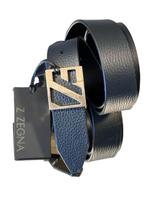 Ermenegildo Zegna - Zegna dark Black reversible leather belt
