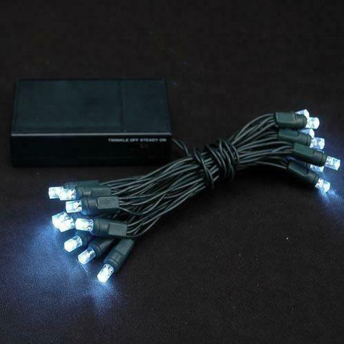 Kerstverlichting op batterij - 1 meter - 10 LEDs - Koud, Doe-het-zelf en Bouw, Elektriciteit en Kabels, Kabel of Snoer, Verzenden