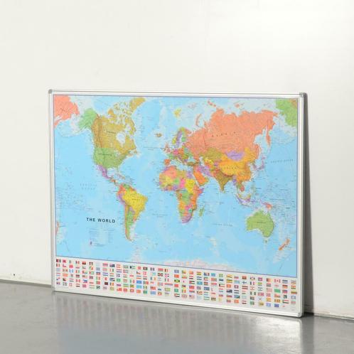 Officenow landkaart, Europa, 101 x 138 cm, Articles professionnels, Aménagement de Bureau & Magasin | Fournitures de bureau, Enlèvement ou Envoi