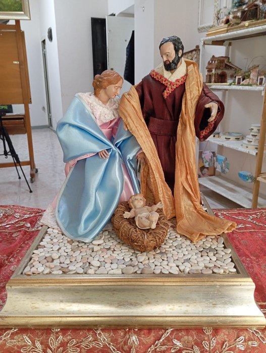 Aniello Marino - Kerststal - Aardewerk, Hout, Textiel -, Antiek en Kunst, Antiek | Glaswerk en Kristal