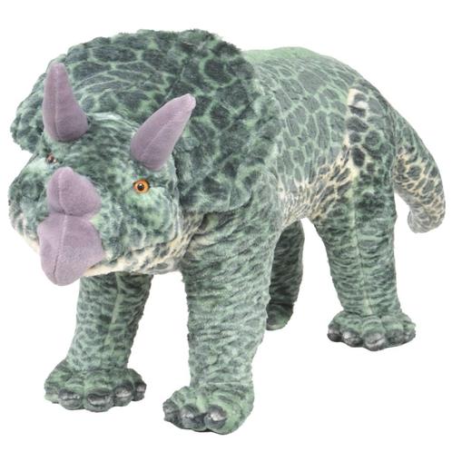 vidaXL Speelgoeddinosaurus staand XXL pluche groen, Kinderen en Baby's, Speelgoed | Knuffels en Pluche, Nieuw, Verzenden