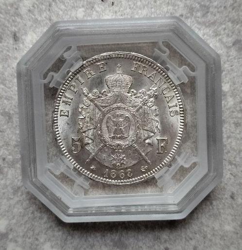 Frankrijk. Napoléon III. 5 Francs 1868-A, Paris - GENI MS63, Postzegels en Munten, Munten | Europa | Euromunten