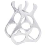 vidaXL Wijnrek Zilver 23 x 14 x 28 cm Aluminium, Huis en Inrichting, Verzenden, Nieuw