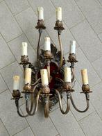 Wandkandelaar - Verguld brons, Gepatineerd brons