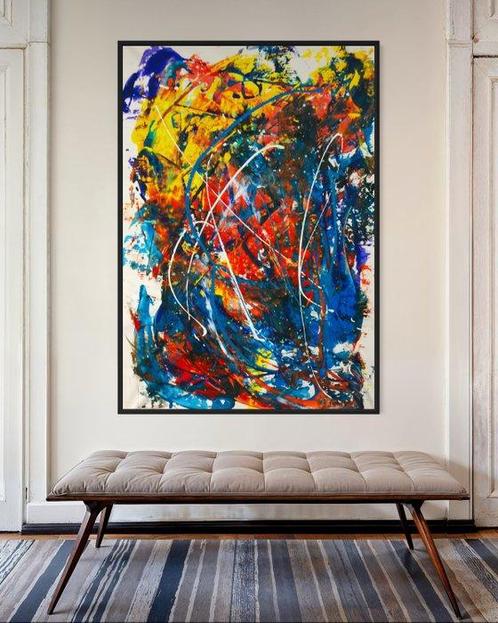 Dominik Robert Brunner (1988) - Abstracton World # 1169, Antiek en Kunst, Kunst | Schilderijen | Modern