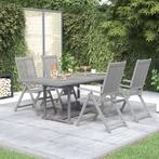vidaXL 5-delige Tuinset massief acaciahout, Tuin en Terras, Tuinsets en Loungesets, Verzenden, Nieuw, Tuinset