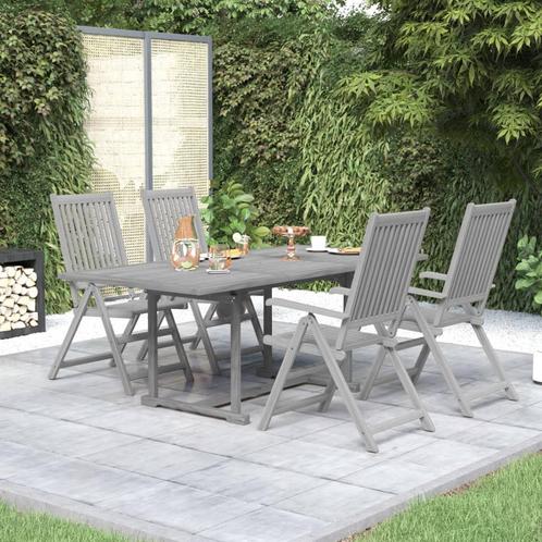 vidaXL 5-delige Tuinset massief acaciahout, Tuin en Terras, Tuinsets en Loungesets, Tuinset, Nieuw, Verzenden