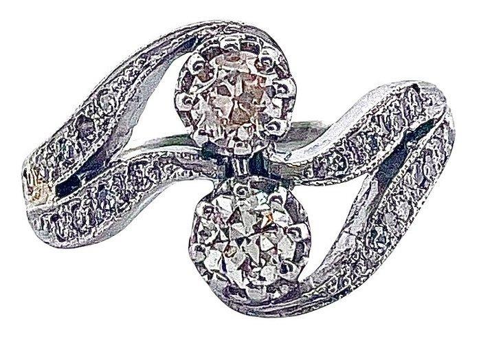 Bague Platine Diamant (Naturelle) - Diamant, Handtassen en Accessoires, Ringen