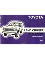 1984 TOYOTA LANDCRUISER STATIONWAGON INSTRUCTIEBOEKJE DUITS, Ophalen of Verzenden
