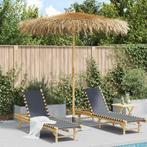 vidaXL Tiki Paraplu met Bananenblad Luifel 240 cm Bamboe, Tuin en Terras, Verzenden, Nieuw