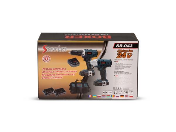 Veiling - Combiset Boormachine + Slagmoersleutel - 2x 24V Ac, Doe-het-zelf en Bouw, Gereedschap | Boormachines, Nieuw