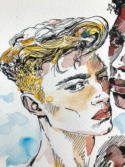 Pedro B. Benetti - Lovers II, Antiek en Kunst, Kunst | Schilderijen | Modern