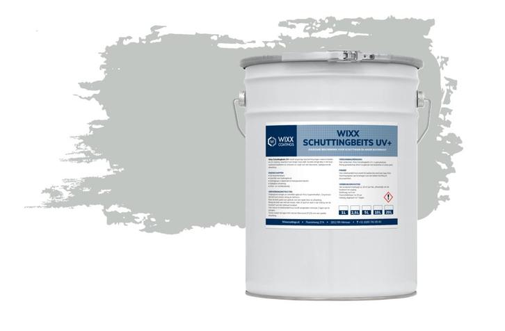 Wixx Schuttingbeits UV+ RAL 7035 | Lichtgrijs 2.5L, Doe-het-zelf en Bouw, Verf, Beits en Lak, Nieuw, Verzenden