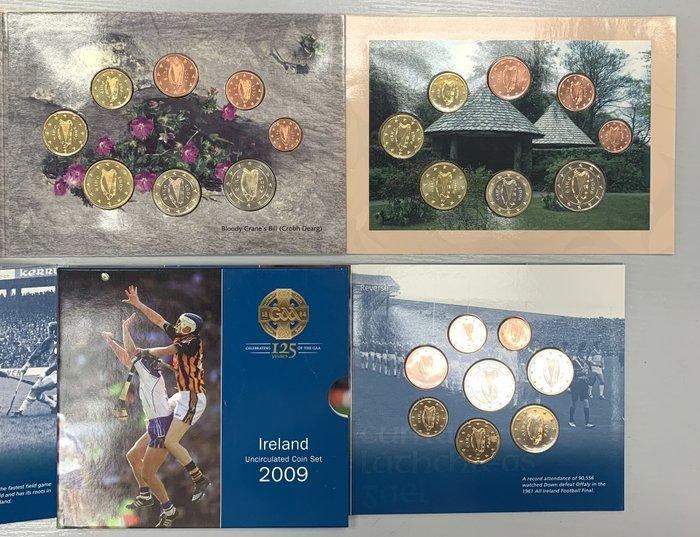 Ierland. Year Set (BU) 2006/2009 (3 sets) (Zonder, Postzegels en Munten, Munten | Europa | Niet-Euromunten