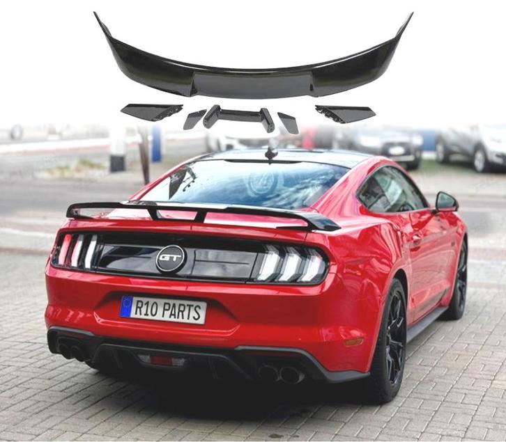 AILERON SPOILER FORD MUSTANG LOOK GT500 15-19 NOIR BRILLANT, Auto-onderdelen, Carrosserie, Verzenden