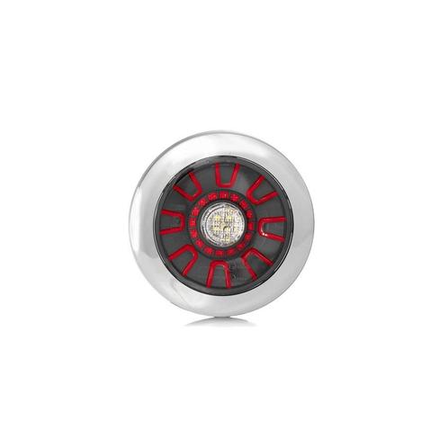 Fristom FT-314 LED Achterlicht 3-Functies Chrome Inbouw, Auto-onderdelen, Verlichting, Ophalen of Verzenden