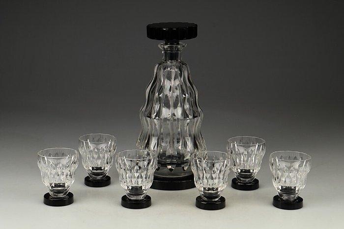 Val Saint Lambert - Karaf - Glas, Antiek en Kunst, Kunst | Designobjecten