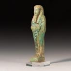 Oude Egypte, late periode faience FIJNE Ushabti van Generaal, Verzamelen