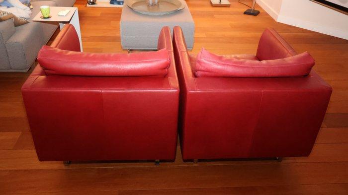 Montis - Gijs Papavoine - Fauteuil (2) - Axel - Cuir, Antiek en Kunst, Antiek | Meubels | Stoelen en Sofa's