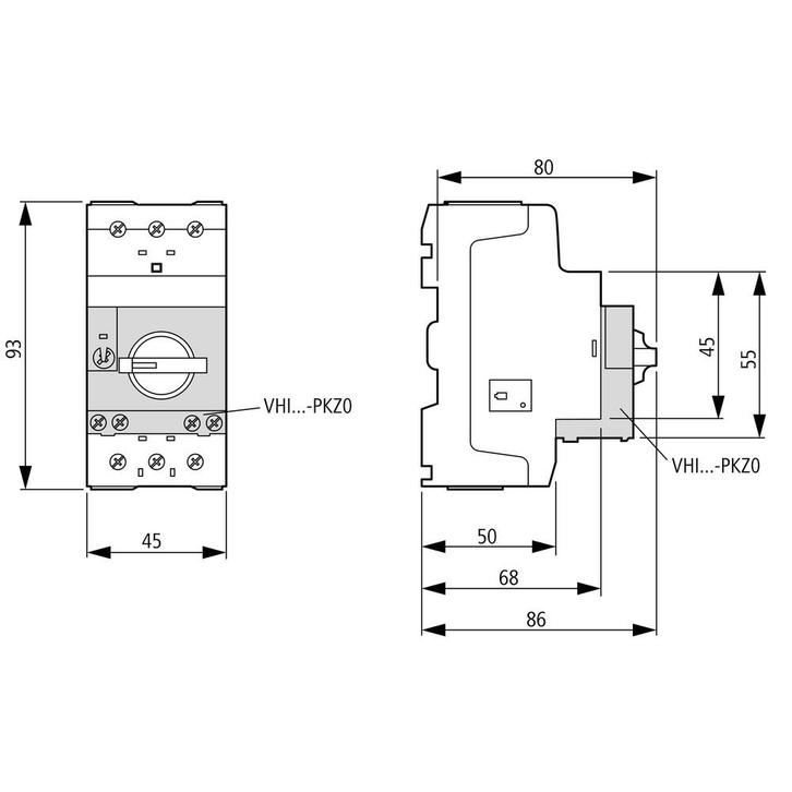 Eaton PKZM0 10A Motorbeschermingsschakelaar - 199186, Doe-het-zelf en Bouw, Elektriciteit en Kabels, Verzenden