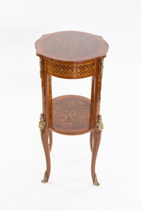 Bijzettafel - Lindehout, Ormolu, Palissander, Walnoot, Antiek en Kunst, Curiosa en Brocante