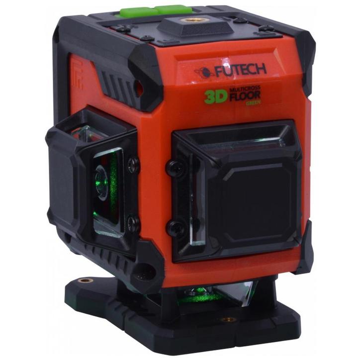 Futech MultiCross 3D FLOOR | 3x360° Vloerlaser Groen, Doe-het-zelf en Bouw, Meetapparatuur, Nieuw, Ophalen of Verzenden