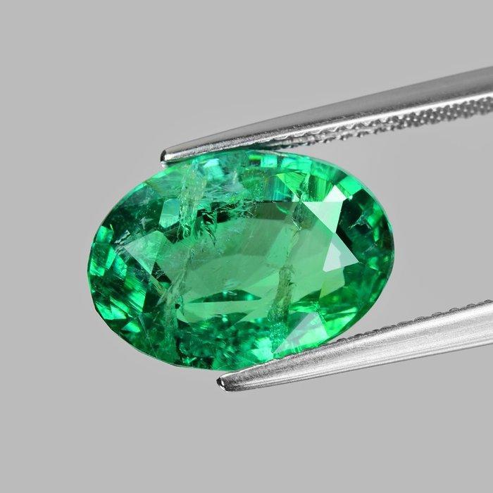Groen Smaragd - 7.65 ct - Lotus Gemology, Handtassen en Accessoires, Edelstenen
