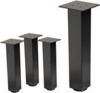 Set van 4 tafelpoten I-Design 42 cm donkergrijze look indust, Huis en Inrichting, Verzenden, Nieuw