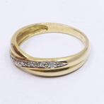 Ring - 18 karaat Geel goud - 0.05ct. tw. Diamant, Nieuw