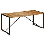 vidaXL Eettafel 180x90x75 cm massief mangohout, Verzenden, Nieuw