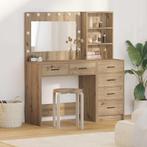 vidaXL Kaptafel met lade Bruin 78.5 x 41 x 135 cm Bewerkt, Verzenden, Nieuw