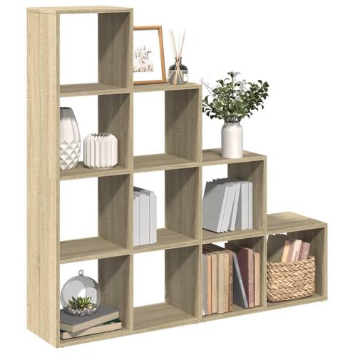 vidaXL Kamerscherm / boekenkast 131,5x29x131,5 cm hout, Huis en Inrichting, Kasten | Boekenkasten, Nieuw, Verzenden