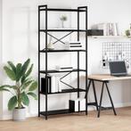 vidaXL Boekenkast Zwart eiken 80 x 30 x 188 cm Bewerkt hout, Huis en Inrichting, Verzenden, Nieuw