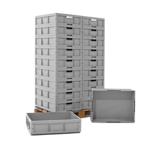 Gebruikte euronorm stapelbakken palletaanbieding alle wanden, Doe-het-zelf en Bouw, Kratten en Dozen, Gebruikt, Ophalen of Verzenden