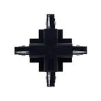Luxar Inbouw 3 Fase X-Vorm Connector Zwart, Verzenden, Nieuw