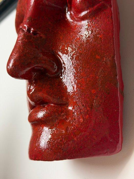 Reliëf, GREEK GOD RELIEF - 28 cm - beton, Gips - 2020, Antiquités & Art, Curiosités & Brocante