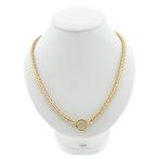 Gouden vossenstaart schakel collier | 45 cm, Handtassen en Accessoires, Kettingen, Ophalen of Verzenden, Gebruikt, Overige kleuren
