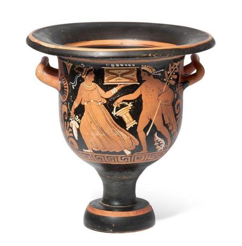Magna Graecia, Apulië. Keramiek Bell krater. 4e eeuw v.Chr., Verzamelen, Mineralen en Fossielen