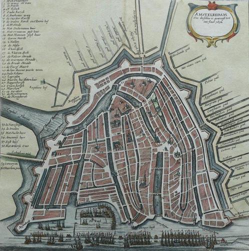 Pays-Bas - 3 x Lexplication dAmsterdam; Anoniem -, Boeken, Atlassen en Landkaarten