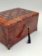 Trouwkist - Sieradendoosje, Thuya-loep, Parelmoer,