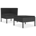 Loungeset Kussens Zwart | OP = OP | 70% Voordeel, 2 zitplaatsen, Nieuw, Loungeset, Bank