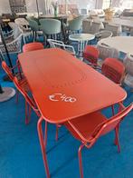 Loungeset Rood - 6Pers - Metaal (Tuinset, Tuinmeubelen), Tuin en Terras, Ophalen of Verzenden, Nieuw