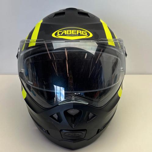 Helmo Milano Demi Jet Caberg Duke II Superlegend zwart/fl..., Motoren, Kleding | Motorhelmen, Ophalen of Verzenden