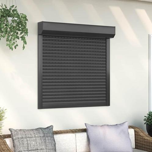 vidaXL Rolluik 100x100 cm aluminium antracietkleurig, Doe-het-zelf en Bouw, Raamkozijnen en Schuifdeuren, Nieuw, Verzenden