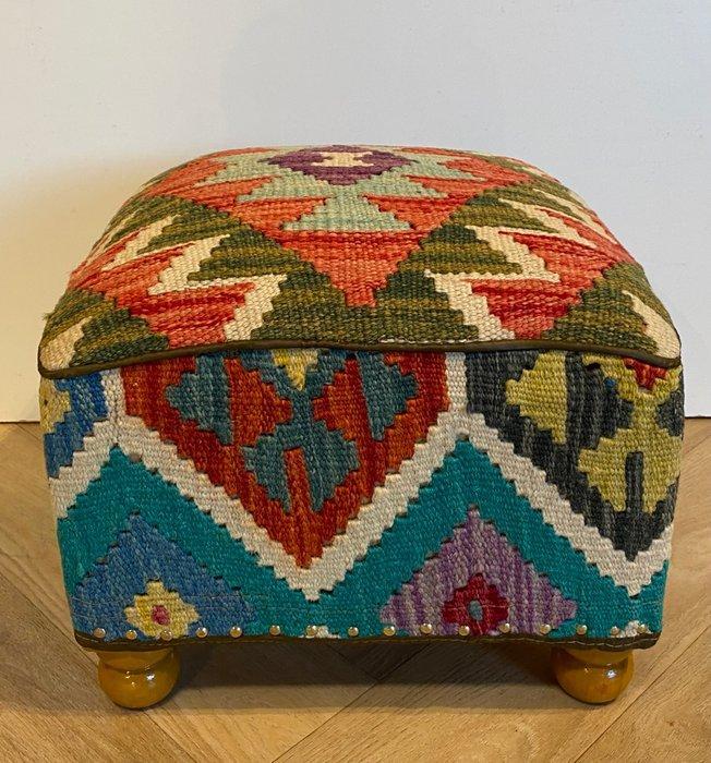 Poef - Kelim Poef(Ongebruikt/Nieuw) - Wol, hard hout, Huis en Inrichting, Stoffering | Tapijten en Vloerkleden