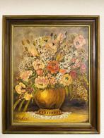 Richter (XX) - Blumenstillleben mit Vase, Antiquités & Art