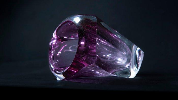 Val Saint Lambert - René Delvenne - Vaas - Kristal, Glas -, Antiek en Kunst, Antiek | Glaswerk en Kristal